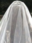 veil with crystal comb